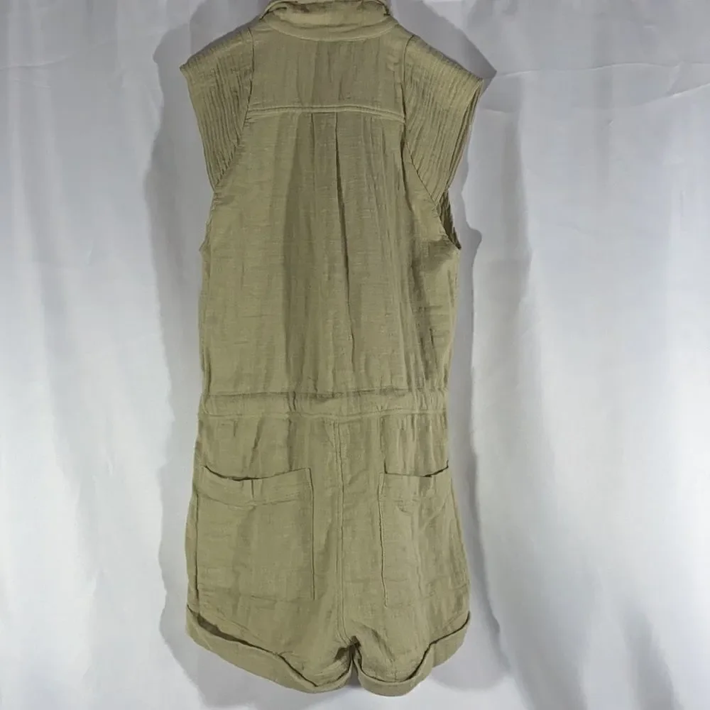 Free People Romper Sage Green